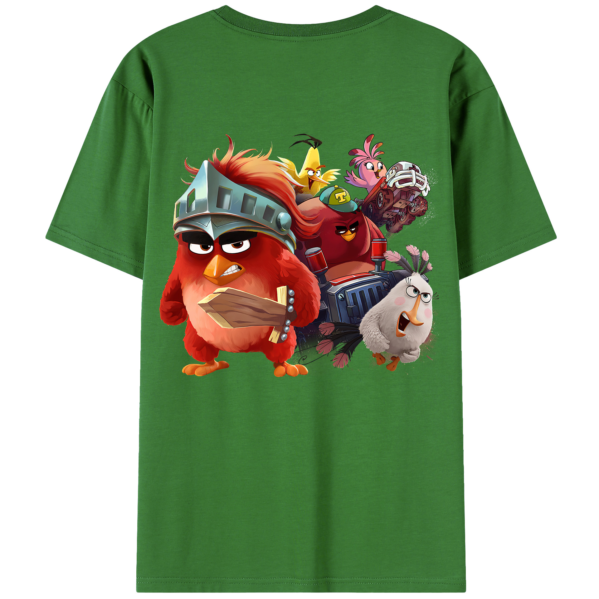 （画像用） Angry Birds アングリーバード レディース半袖Tシャツ(バックプリント)